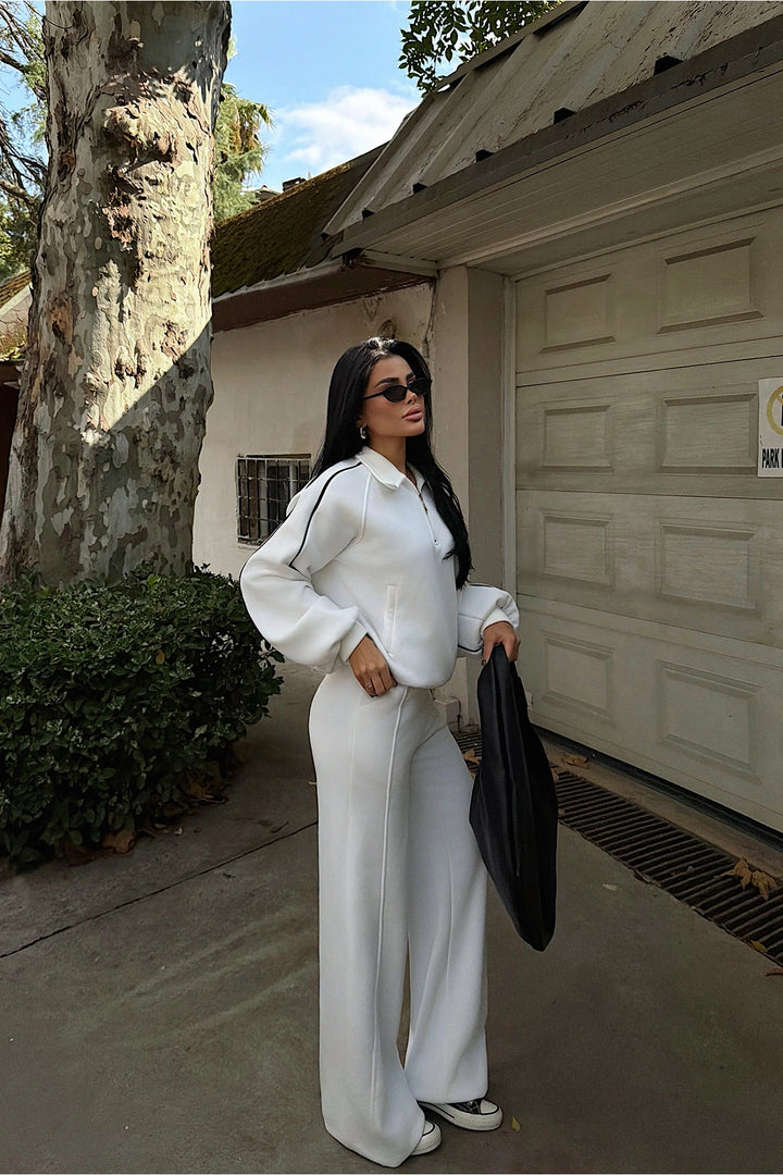 EYY Women White Striped Tracksuit - Waterloo