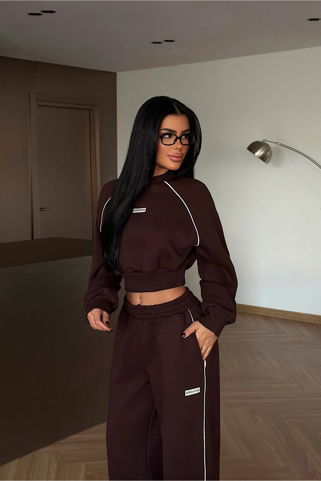 EYY Women Brown Tracksuit - Orangevale