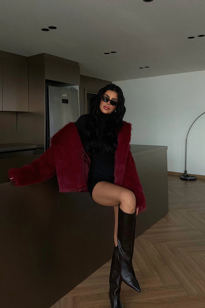 EYY Women Burgundy Rufina Fur - West Sacramento