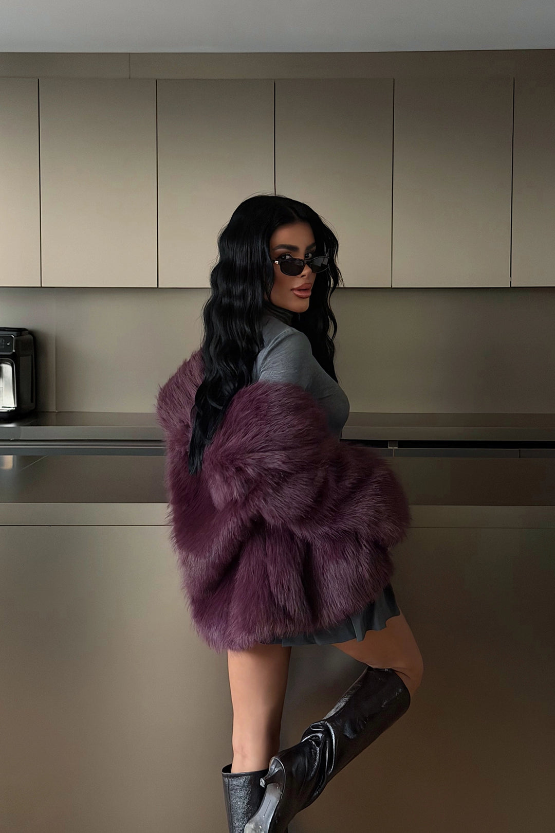 EYY Women Cherry Maroon Rufina Fur - Lehrte