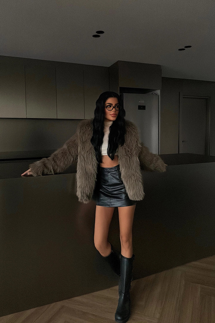 EYY Women Kahverengi Rufina Kürk - Bridgeport