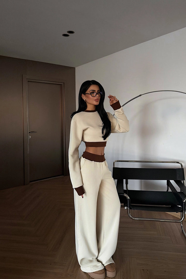 EYY Women Cream Quill Tracksuit - Darmstadt