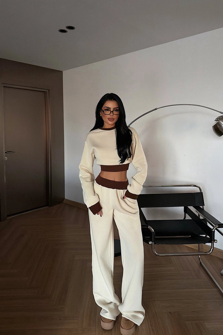 EYY Women Cream Quill Tracksuit - Darmstadt