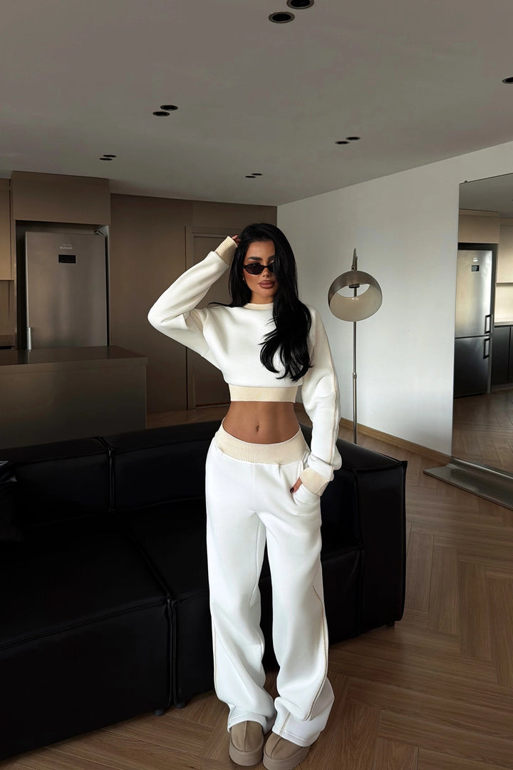 EYY Women White Quill Tracksuit - Belleville