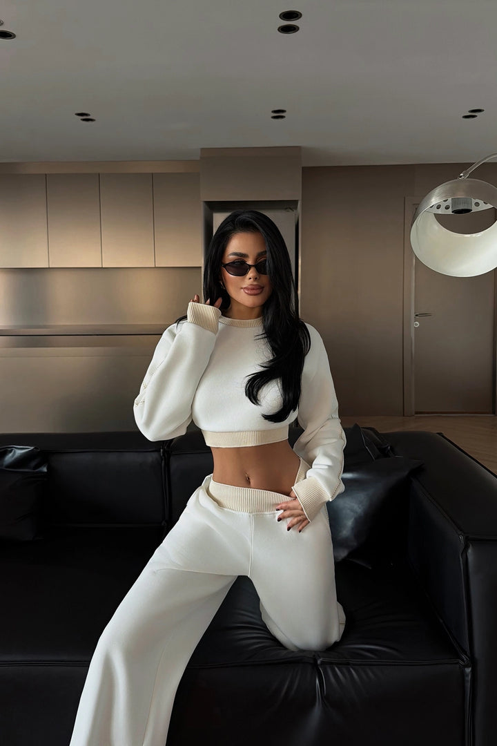 EYY Women White Quill Tracksuit - Belleville