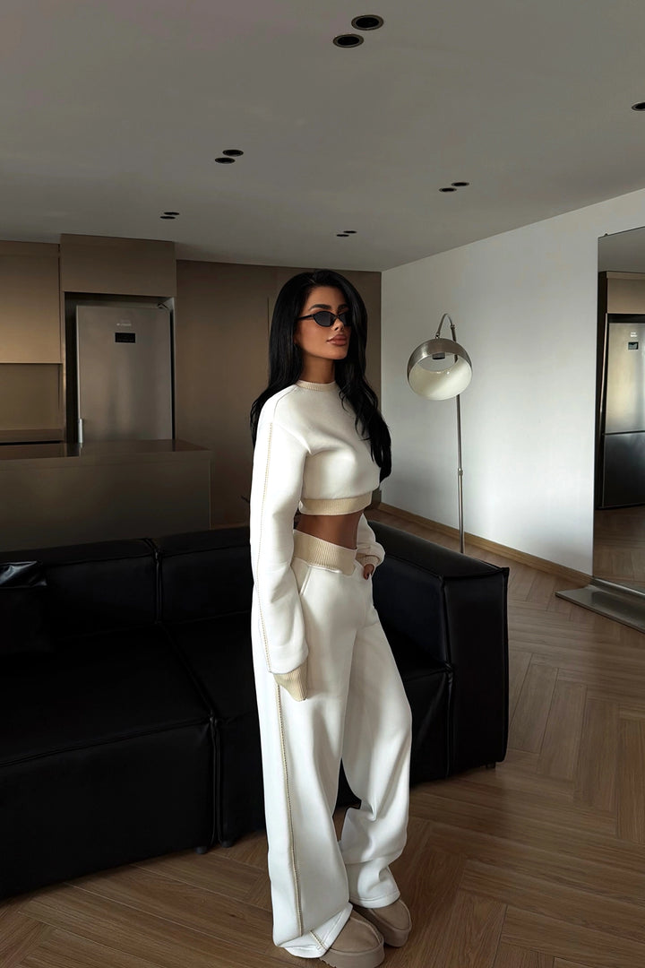 EYY Women White Quill Tracksuit - Belleville