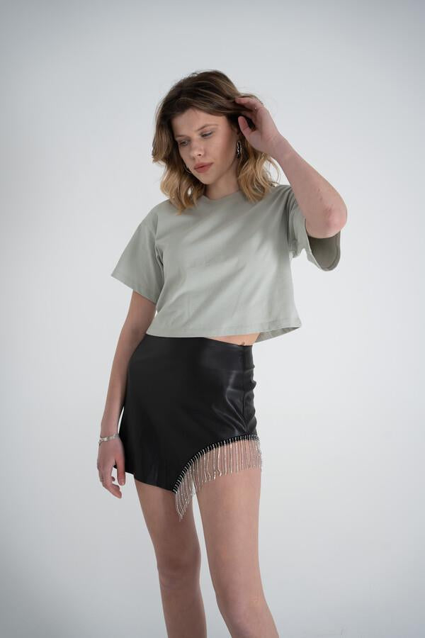 HLLY Women Violet T-Shirt Color - Anderson