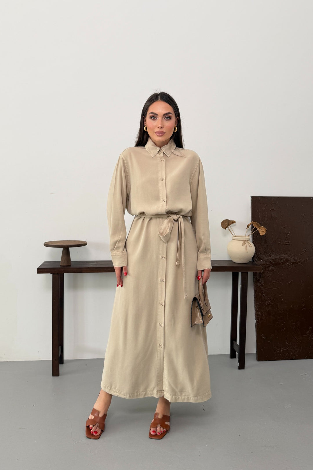 XLJ Buttoned Classic Long Denim Dress - Hendon