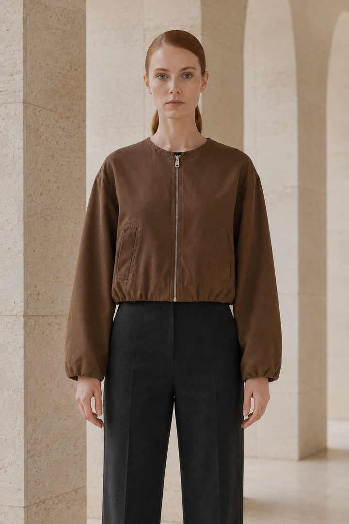XLJ Cropped Zip-Up Jacket - Manchester