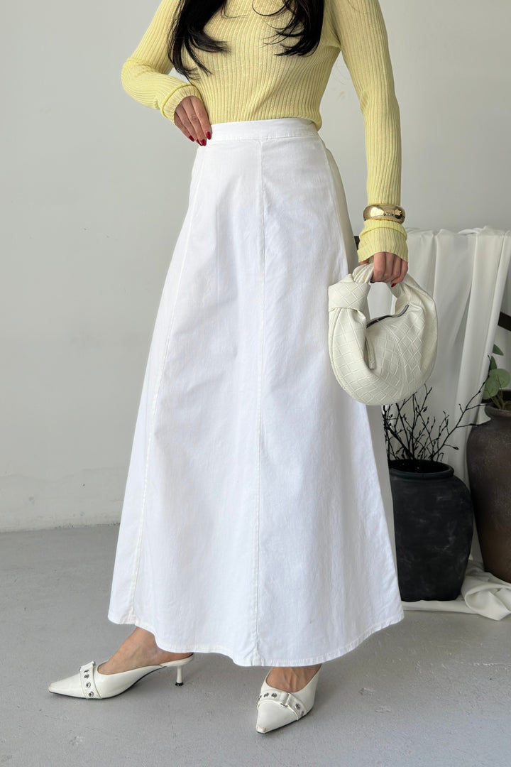 XLJ Ruffled Long Skirt with Elasticated Waist 1063 - Heist-op-den-Berg