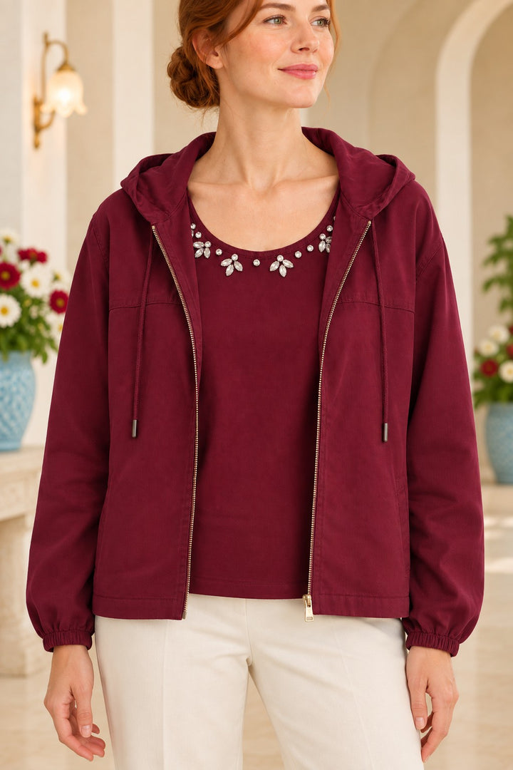 XLJ Hooded Cardigan with Integrated Undershirt 6392 - North Port