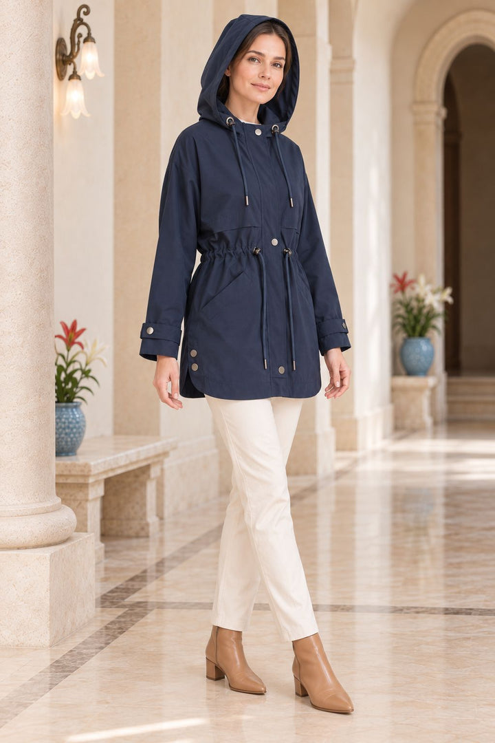 XLJ Drawstring Hooded Raincoat 6302 - Aprilia
