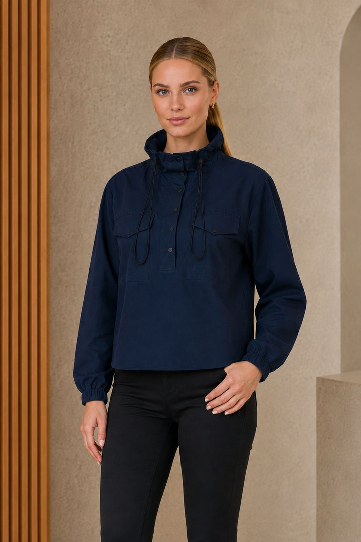 XLJ Stand Collar Snap Button Jacket Shirt 6320 - Galaţi