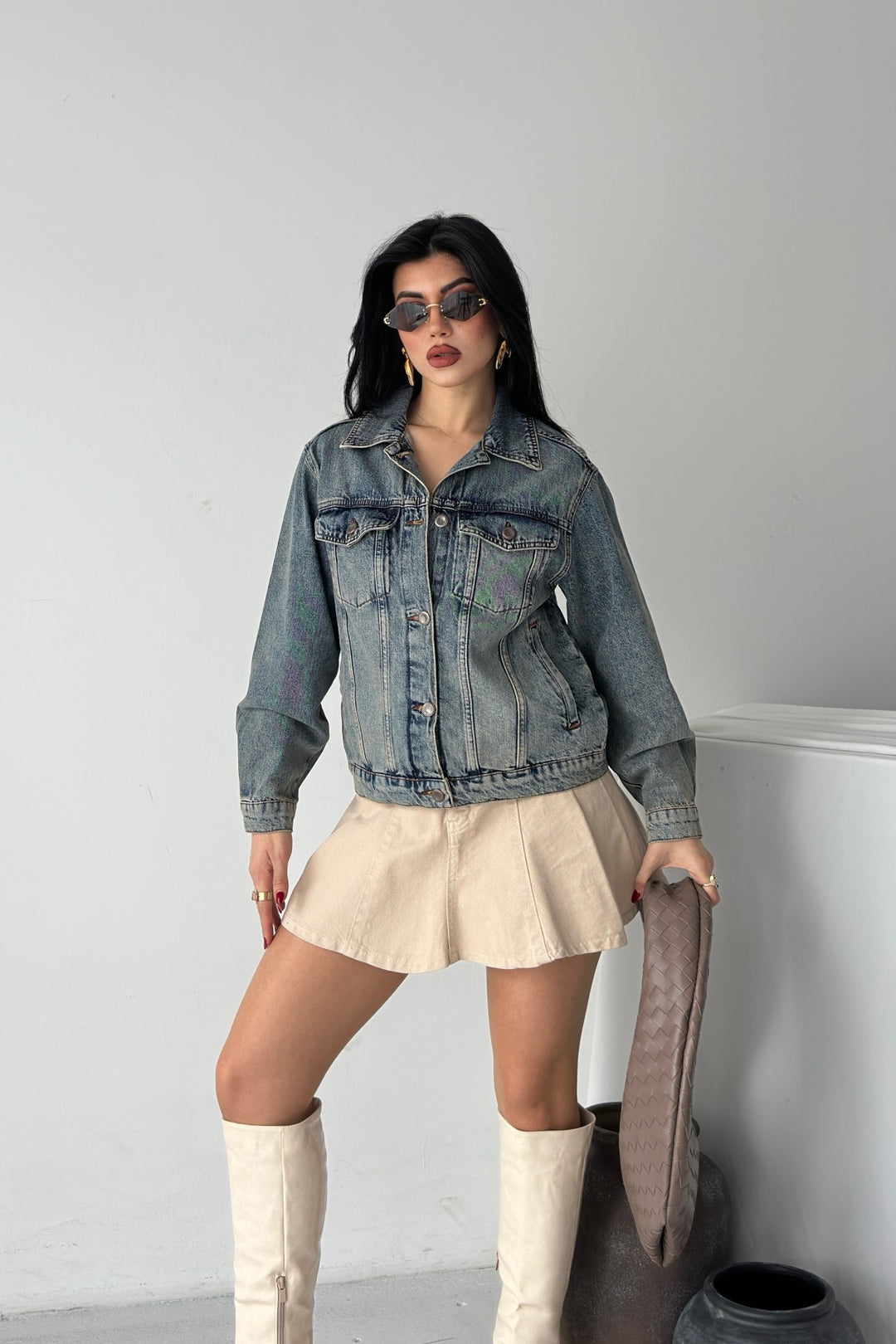 XLJ Denim Jacket with Buttons 6081 - Palaiseau