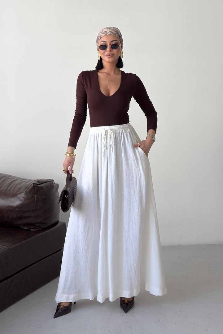 XLJ Elasticated Long Skirt - Macerata