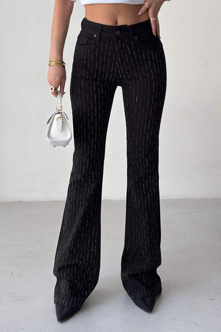 XLJ Flared Jeans with Decorative Pieces - Martina Franca