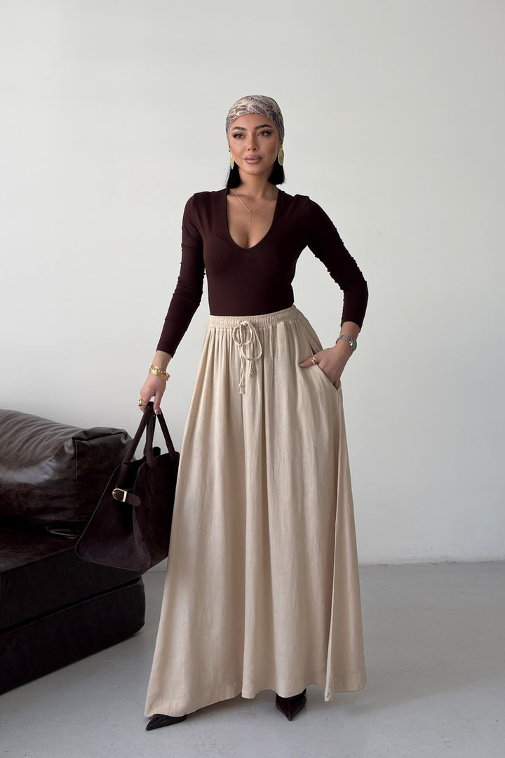 XLJ Elasticated Long Skirt - Springfield