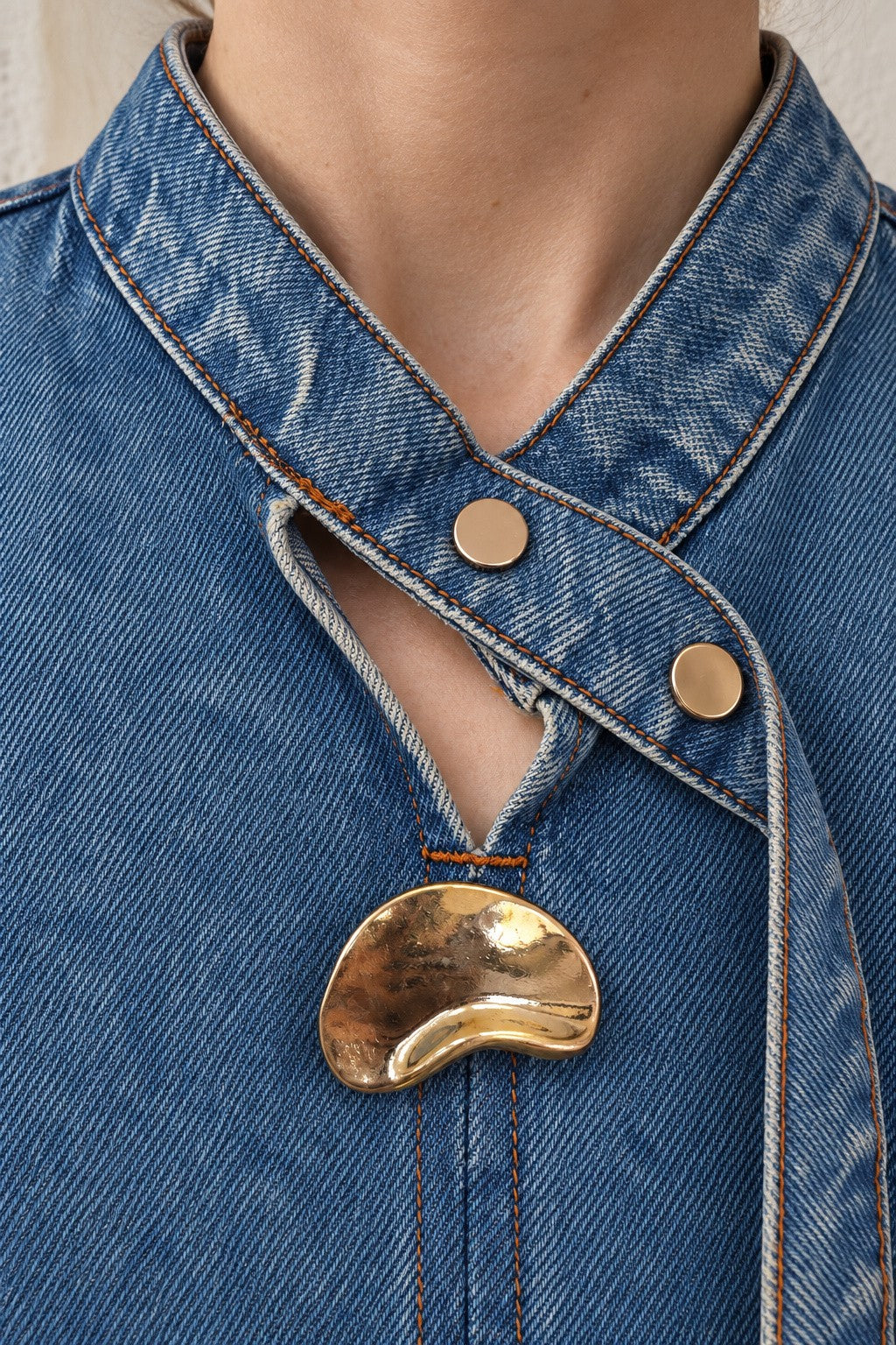 XLJ Denim Dress with Buckle and Belt 3102 - Tuxtla