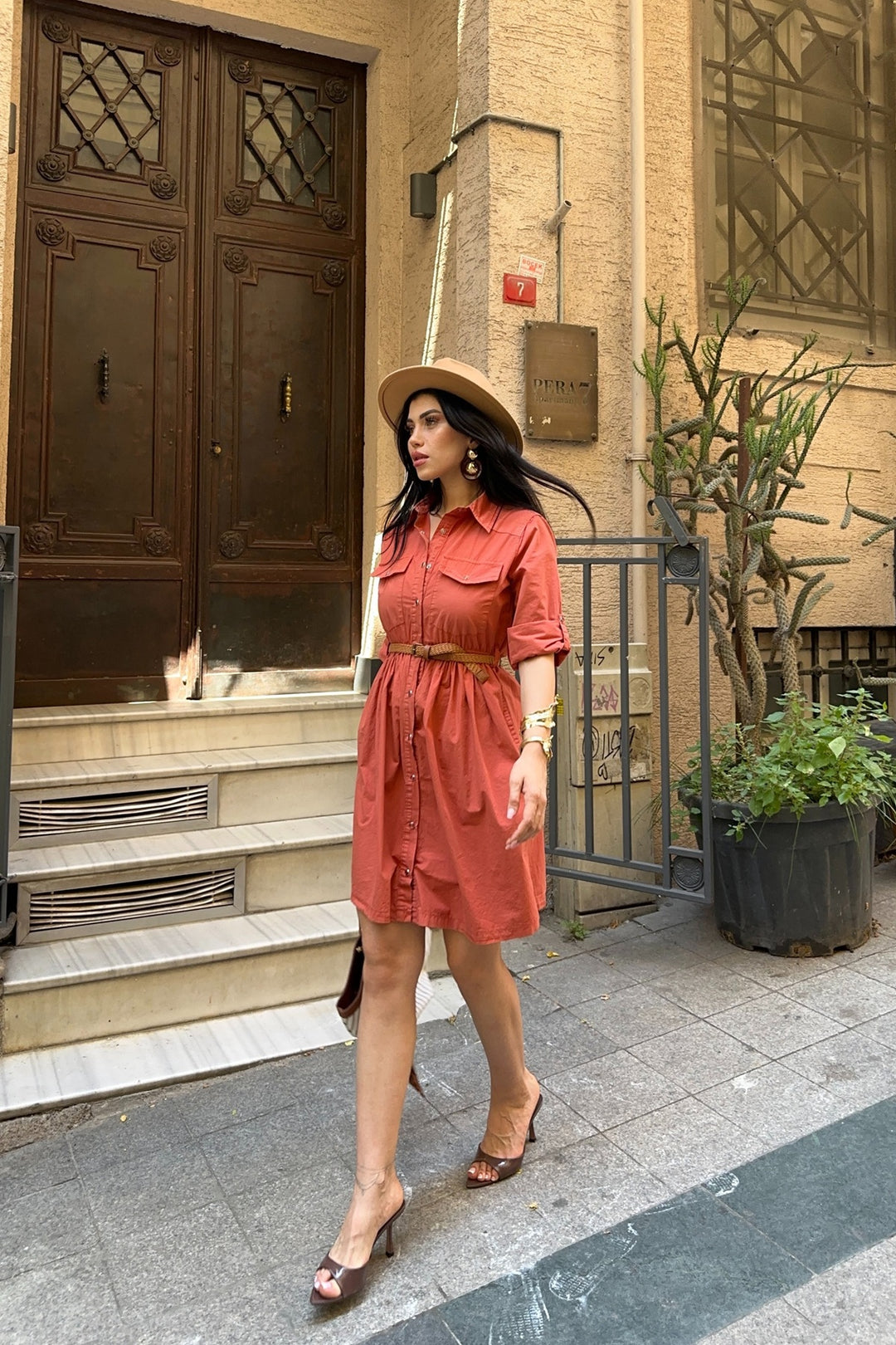 XLJ Short Denim Dress with Ruffle Detail - Hürth