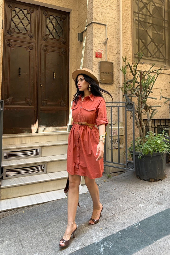 XLJ Short Denim Dress with Ruffle Detail - Hürth