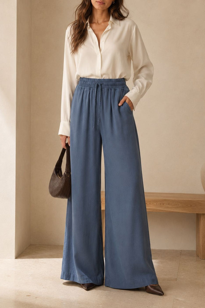 XLJ Elasticated Palazzo Trousers - Rouyn-Noranda