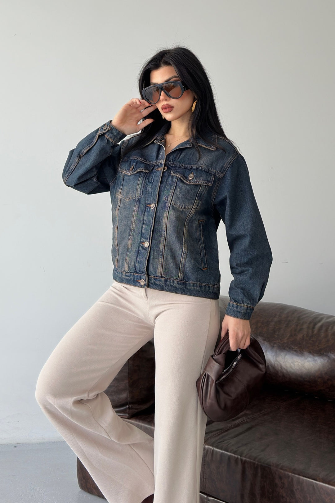 XLJ Denim Jacket with Buttons 6081 - Norfolk