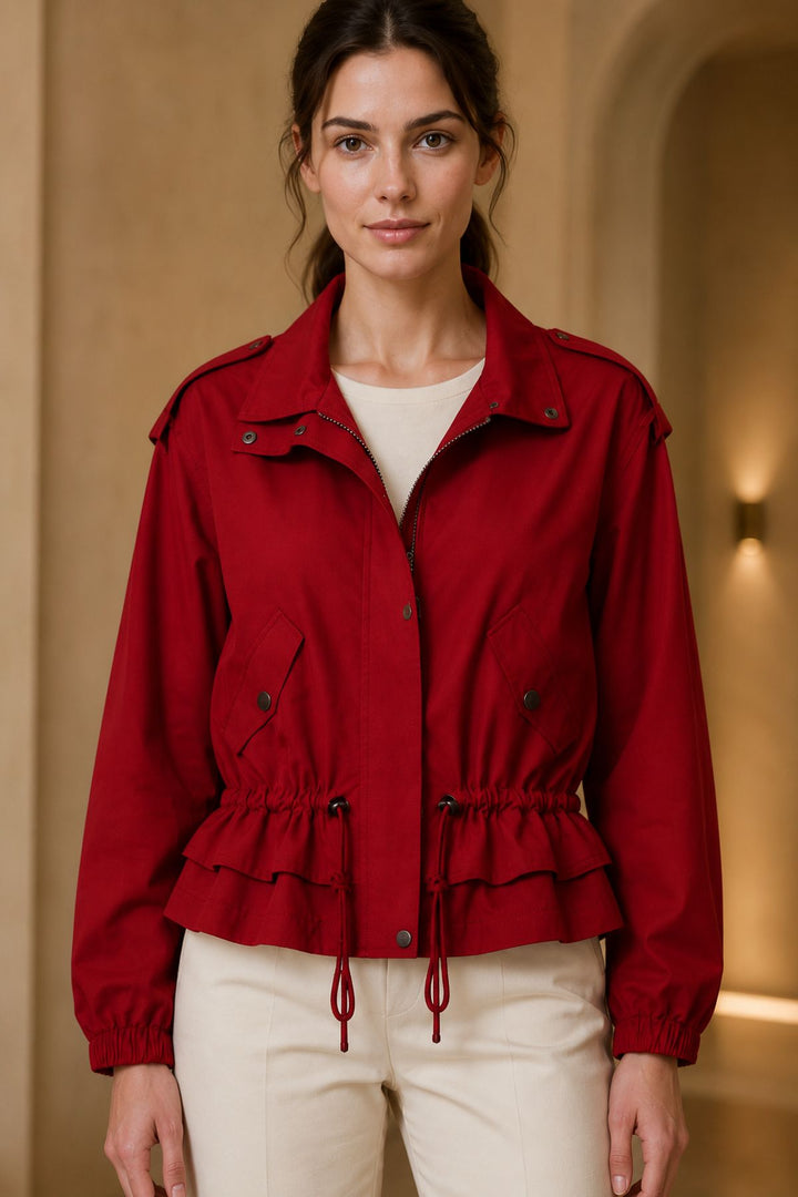 XLJ Short Raincoat with Drawstring Waist 6346 - Doncaster