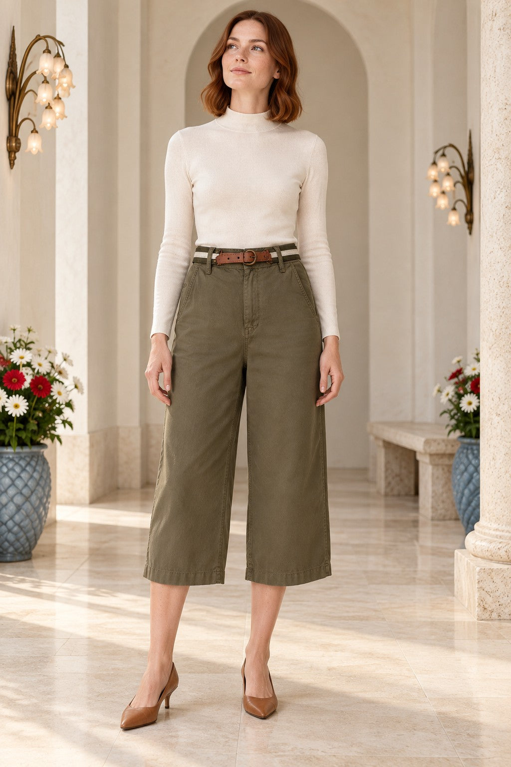 XLJ Belted Capri Pants 239 - Cuenca