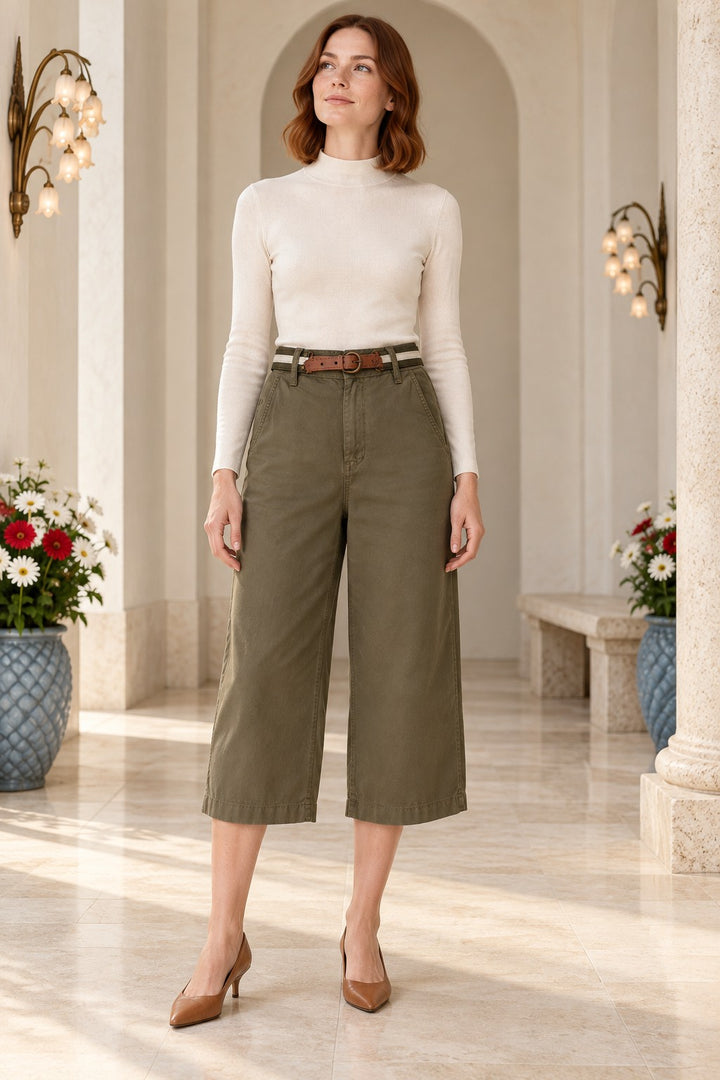 XLJ Belted Capri Pants 239 - Cuenca