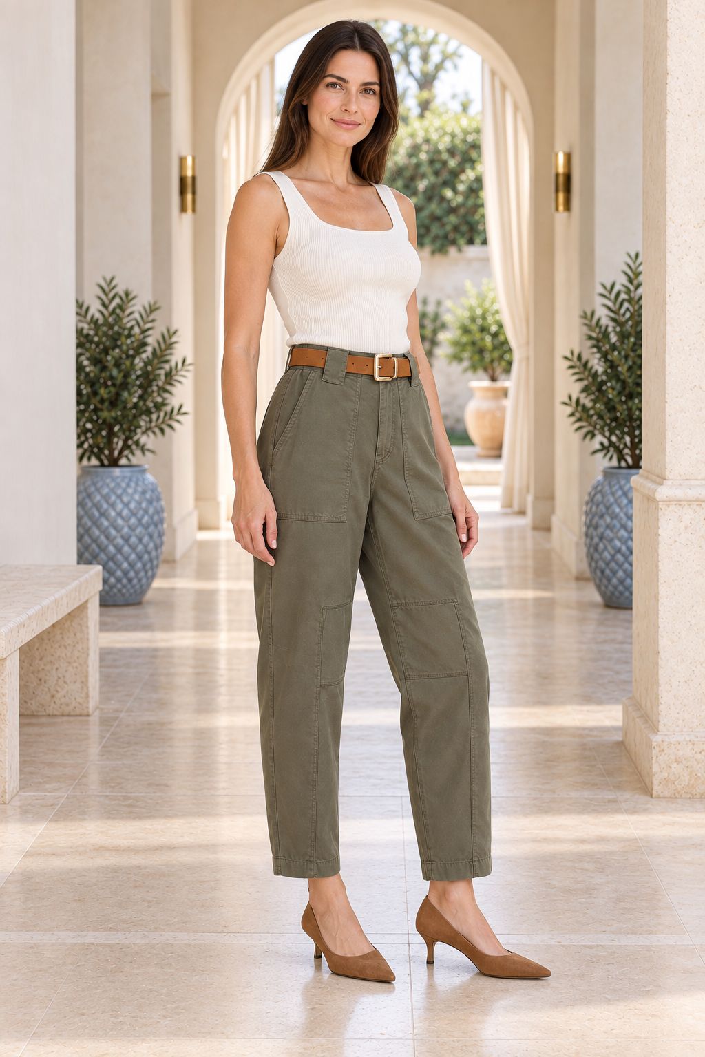 XLJ Patchwork Design Relax Pants 7187 - Mislata