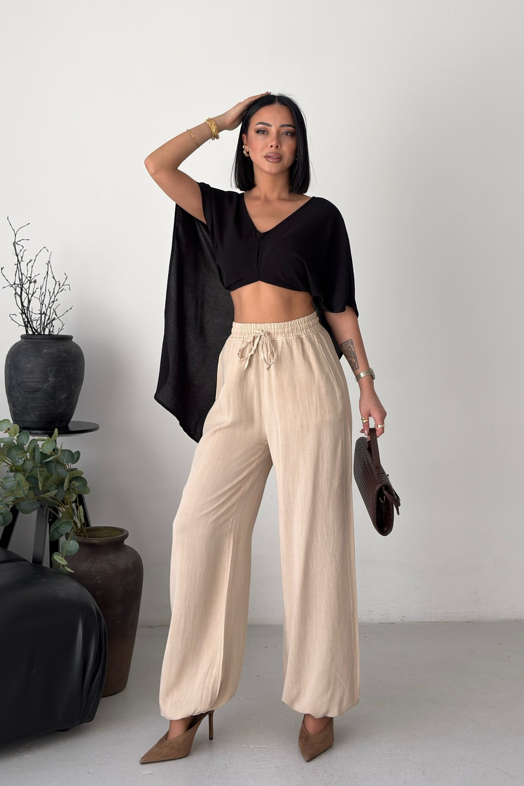 XLJ Trouser with Elasticated Waist and Hem - Brisbane