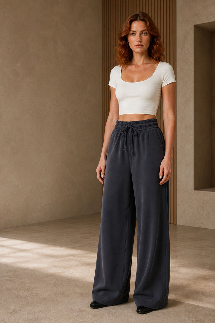 XLJ Elasticated Palazzo Trousers - DeLand