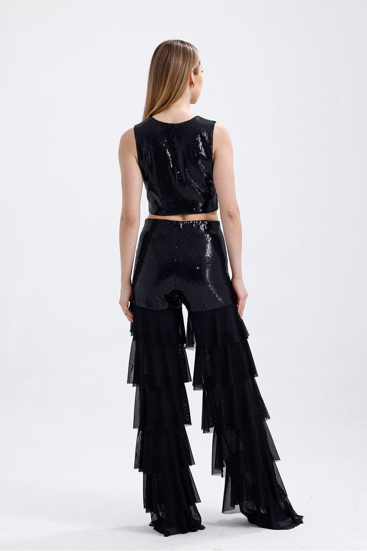 SNS Black Lined Pulpayet Vest with Sense - Foggia