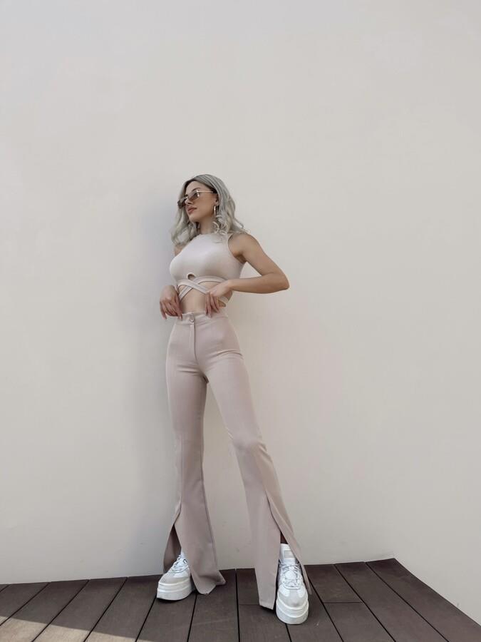 HLLY Women Shane Pants Beige - Chino