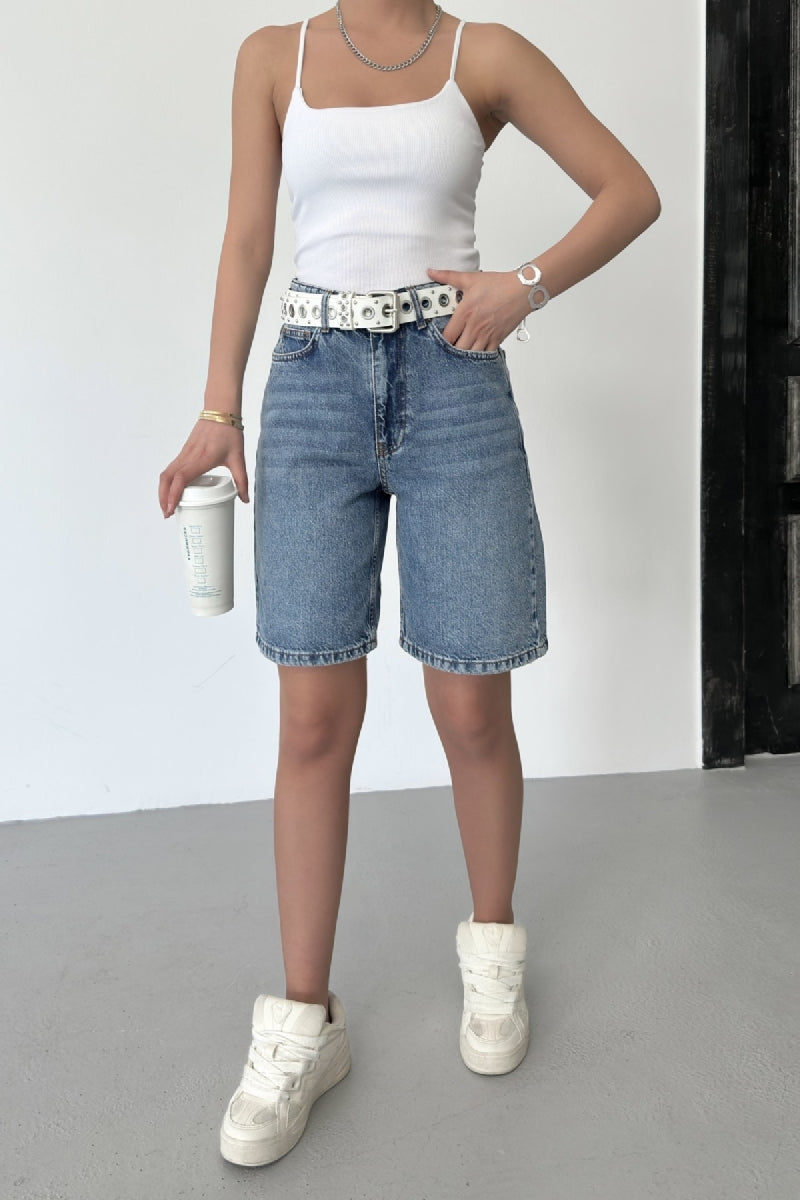 XLJ Mid Length Denim Short Mixed - Barking