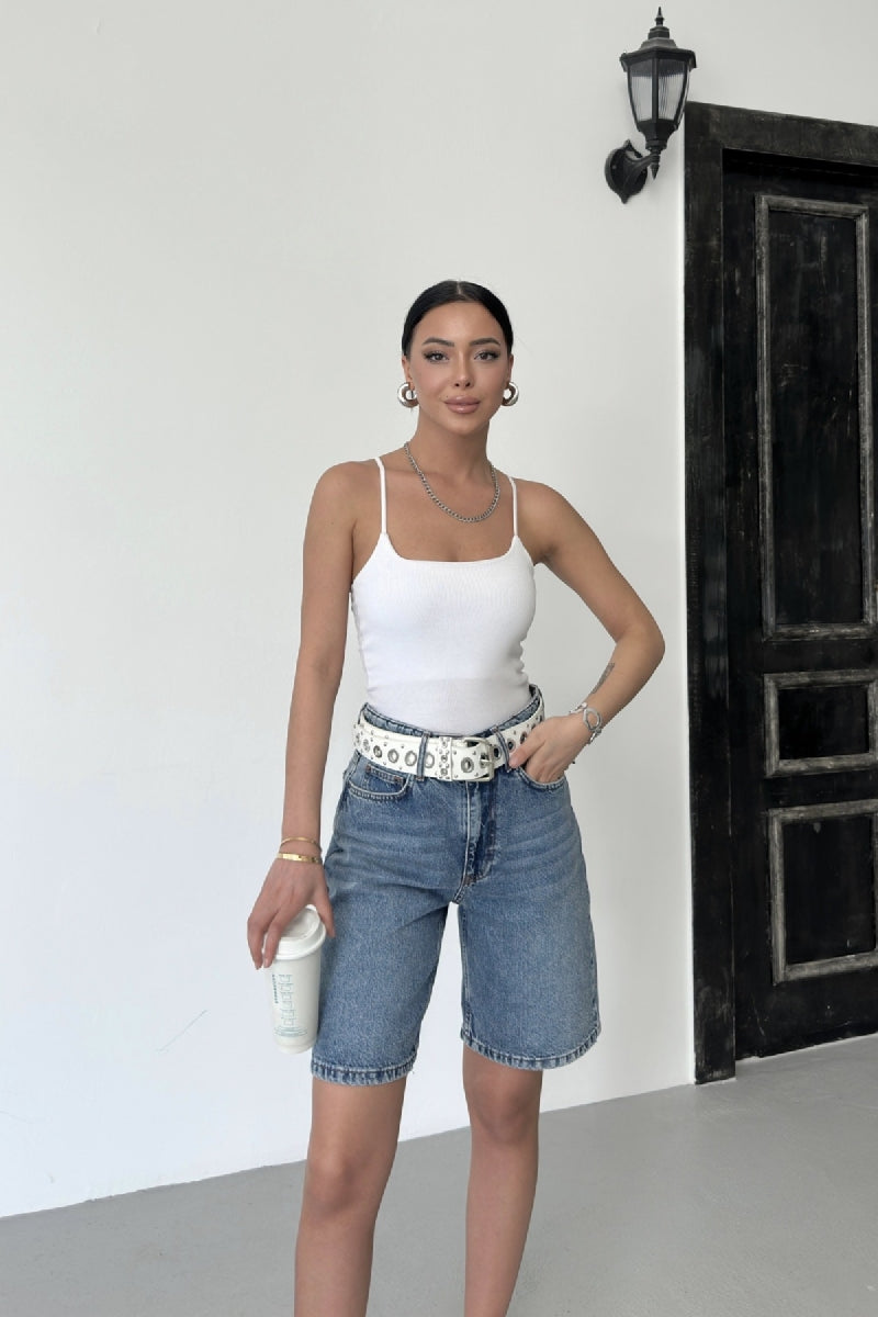 XLJ Mid Length Denim Short Mixed - Barking