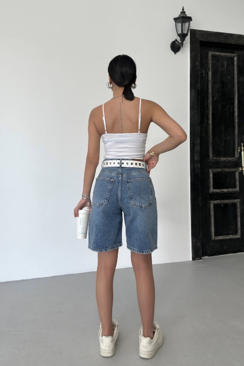XLJ Mid Length Denim Short Mixed - Barking