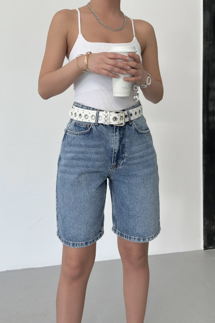 XLJ Mid Length Denim Short Mixed - Barking