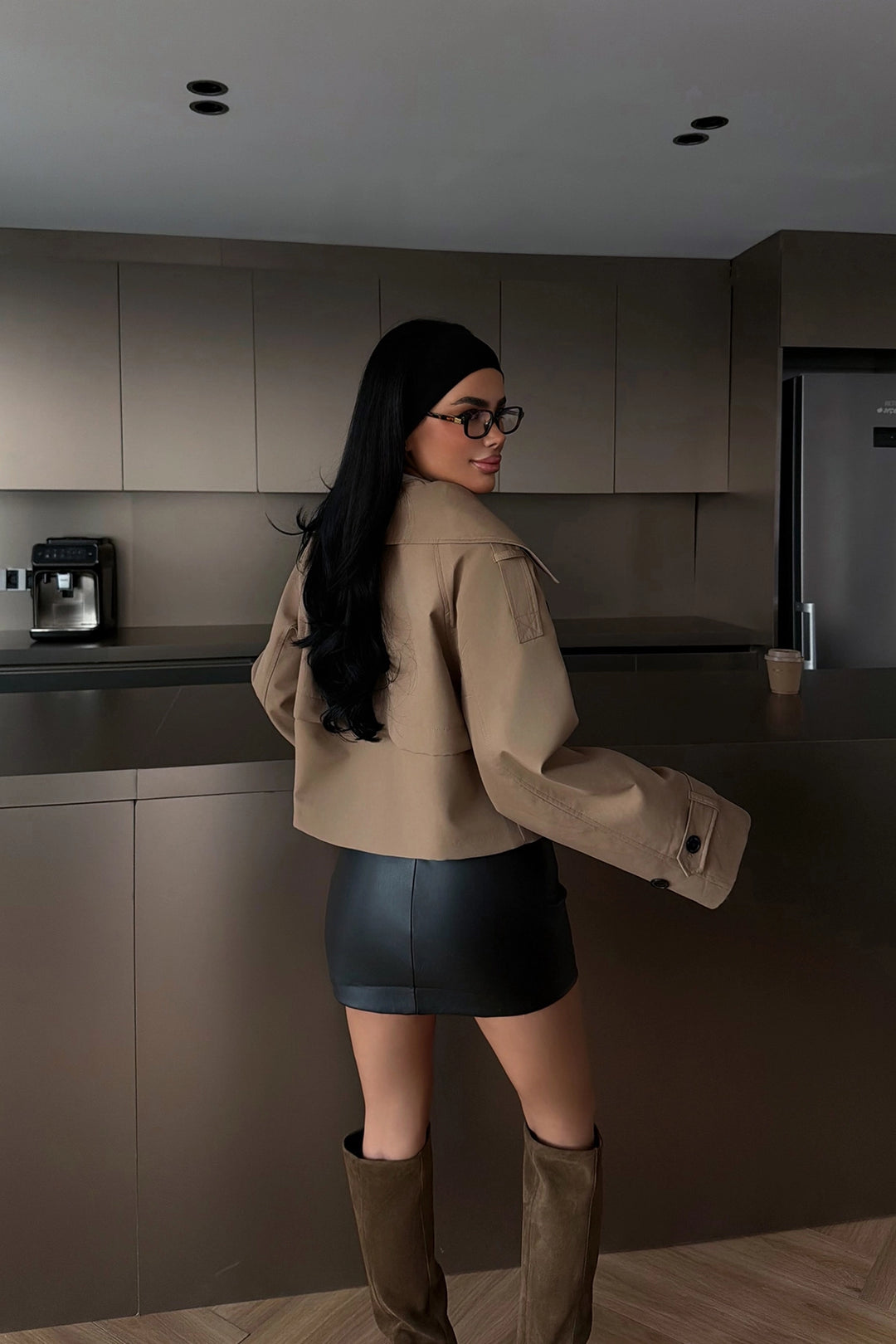 EYY Women Klarris Trench Coat in Brown - Salamanca