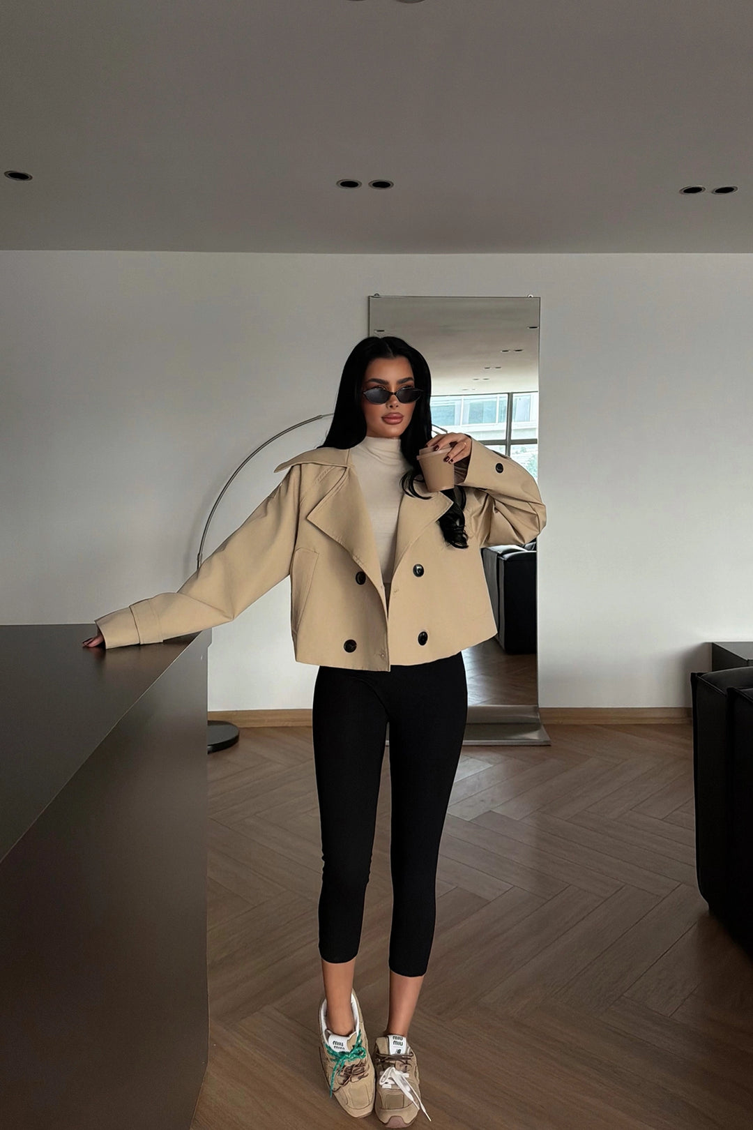 EYY Women Beige Klarris Trench Coat - Clermont-Ferrand