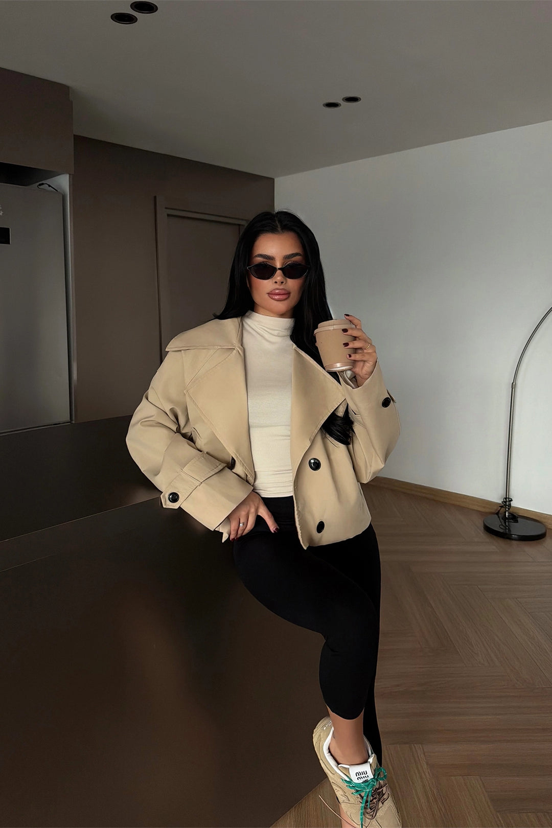 EYY Women Beige Klarris Trench Coat - Clermont-Ferrand