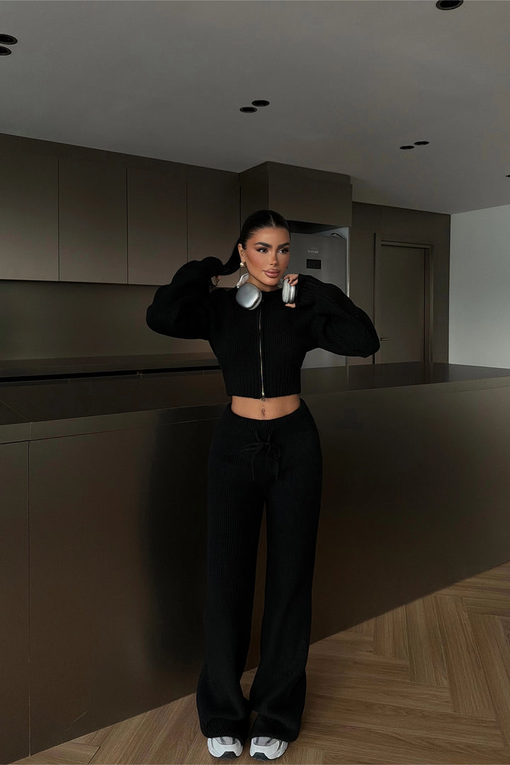 EYY Women Black Zaria Knit Set - Westminster