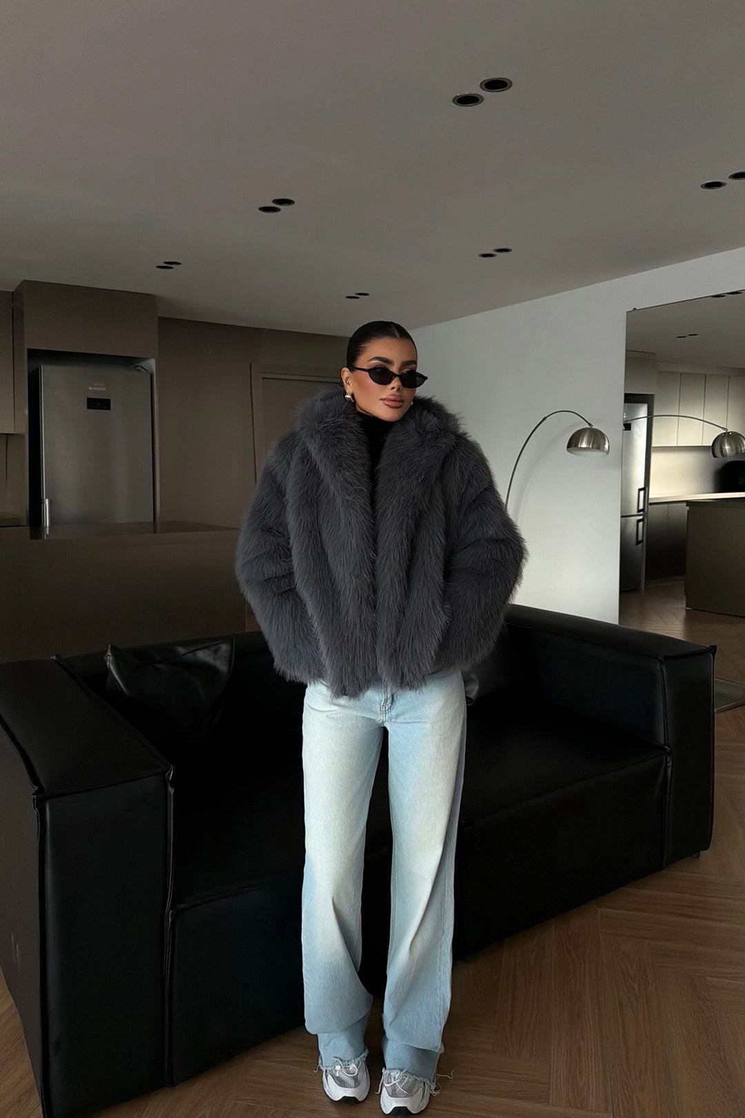 EYY Women Dumanlı Kürk Ceket - Petatlán