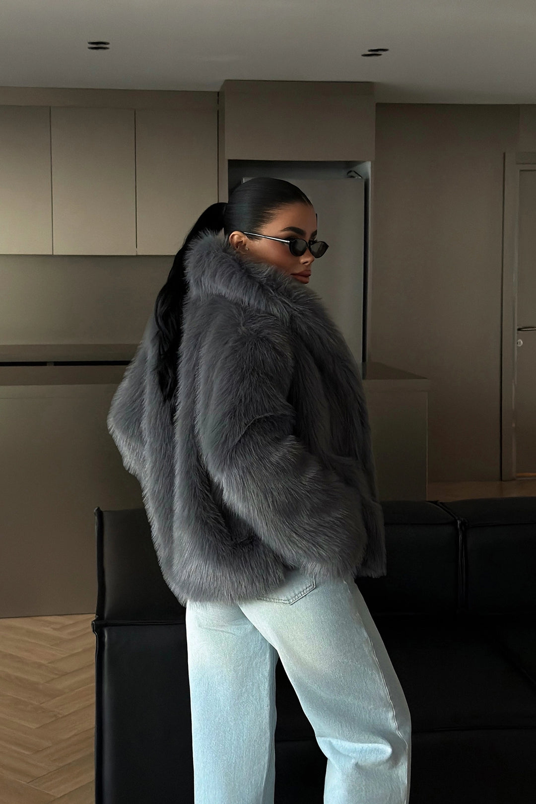 EYY Women Dumanlı Kürk Ceket - Petatlán