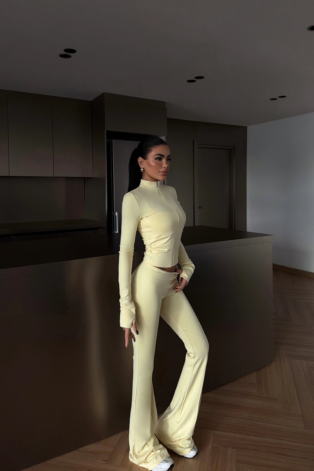 EYY Women Yellow Cropped Suit - East Meadow