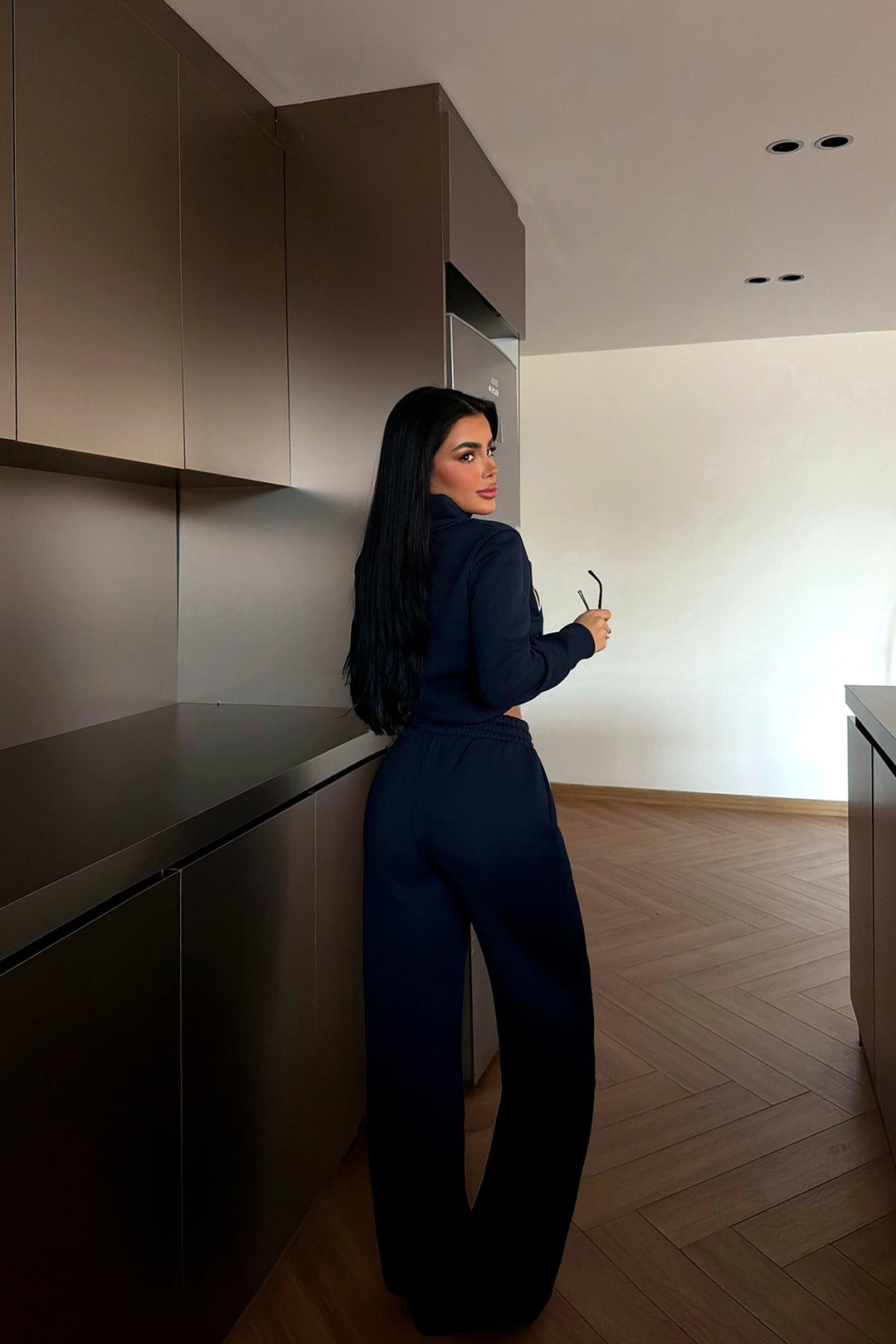 EYY Women Lacivert Stüdyo Baskılı Eşofman Takımı - Kaarst