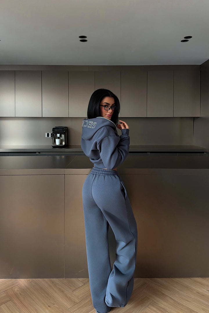 EYY Women Smoke-colored tracksuit with a zipper - Morristown