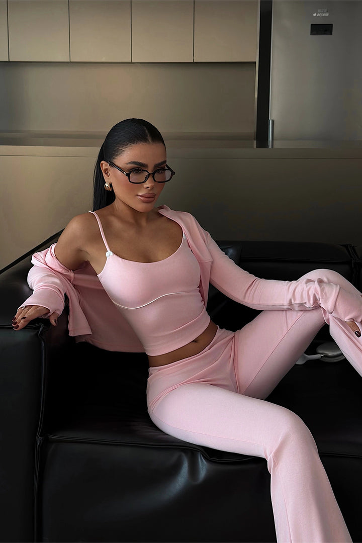 EYY Women Pembe Kırpma Üst Takım - Thornton Heath