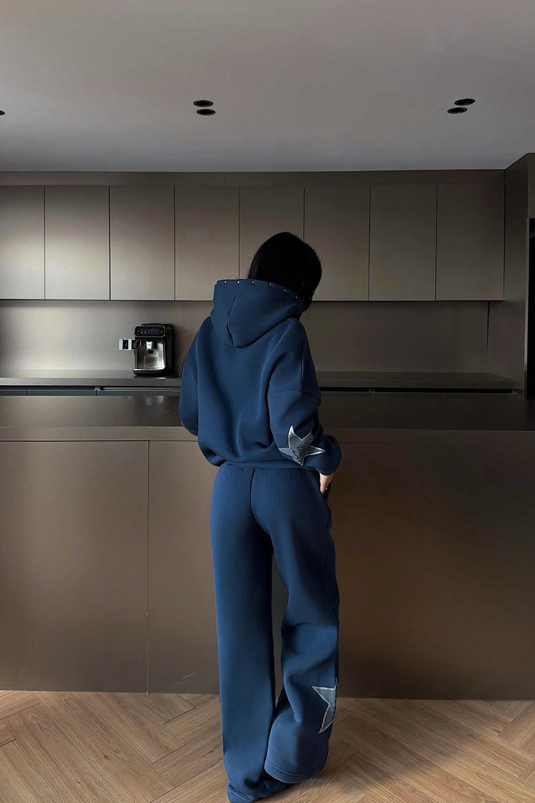 EYY Women Navy Blue Stars Tracksuit - Sevilla