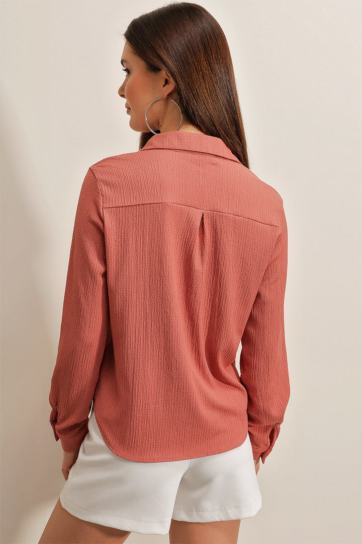 BGD Women Knitted Shirt - Rose Pink - Avondale